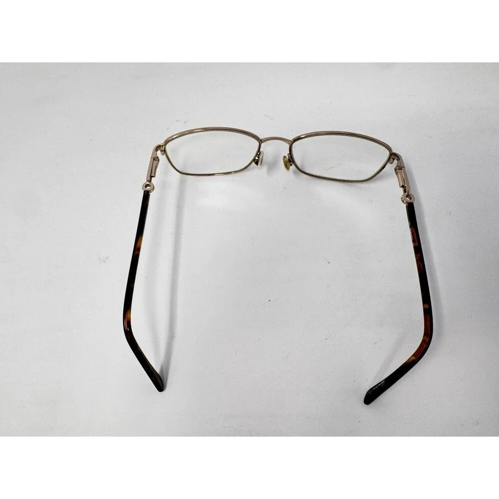 SuperFlex SF-558 Eyeglass Frames Only 56-17-140 Gold Brown Tortoise M202